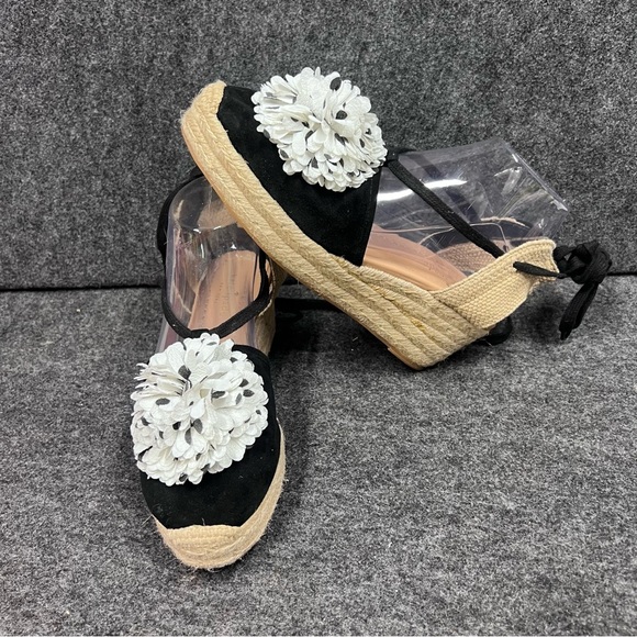 Kate Spade Lafayette Womens Espadrille Wedge Shoes Size 7.5 - Picture 7 of 12